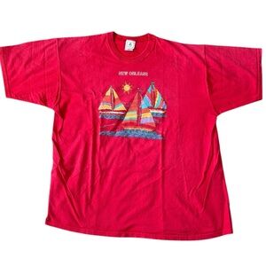 Vintage New Orleans Sailboat Tee – Size XXL